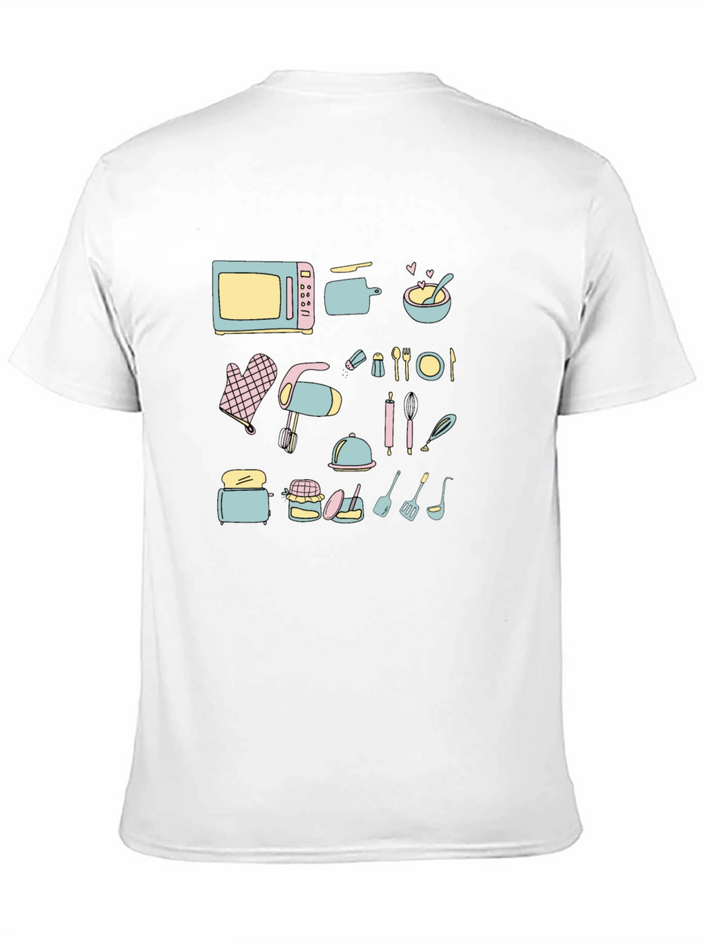 Chefs Delight Graphic Tee - Whimsical Kitchenware Design