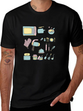 Chefs Delight Graphic Tee - Whimsical Kitchenware Design