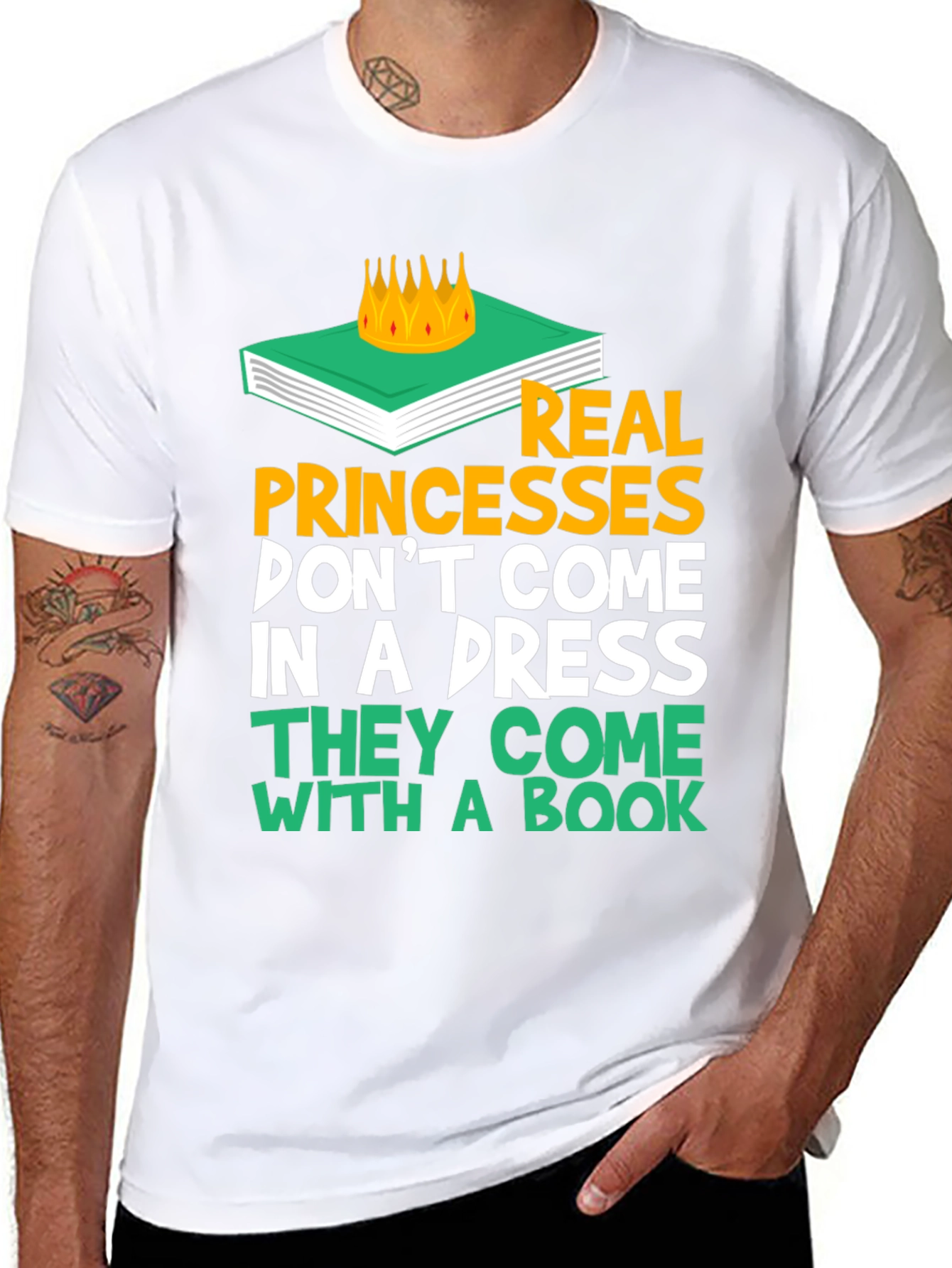 Real Princesses Come With A Book T-Shirt