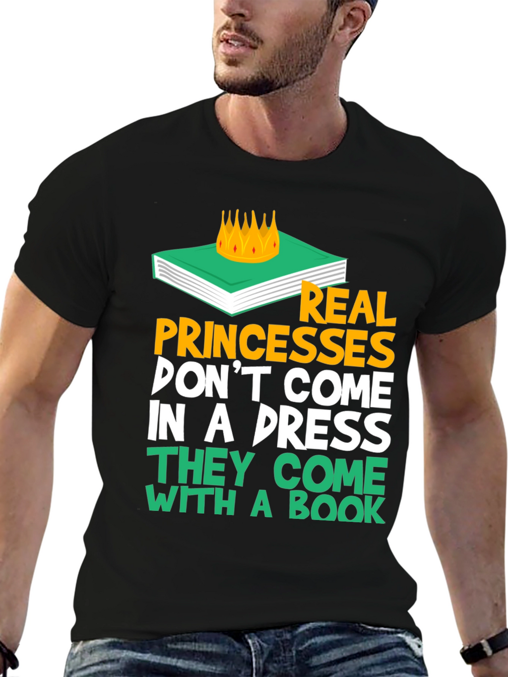 Real Princesses Come With A Book T-Shirt