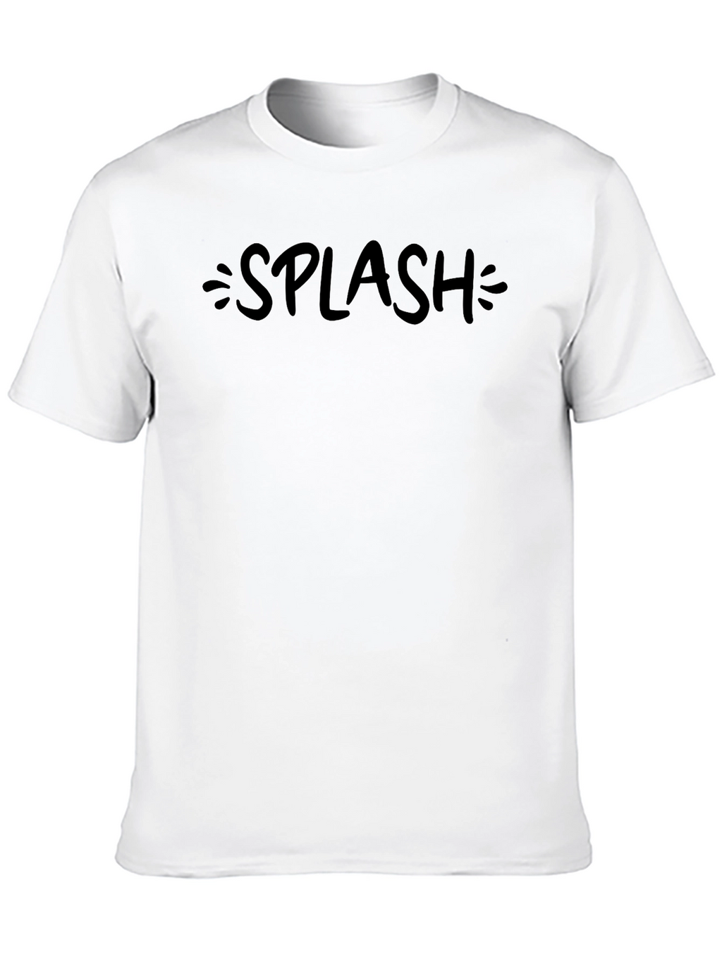 Splash Graphic Tee - Casual Style Soft Cotton Blend