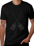 Crossed Brooms Graphic Tee