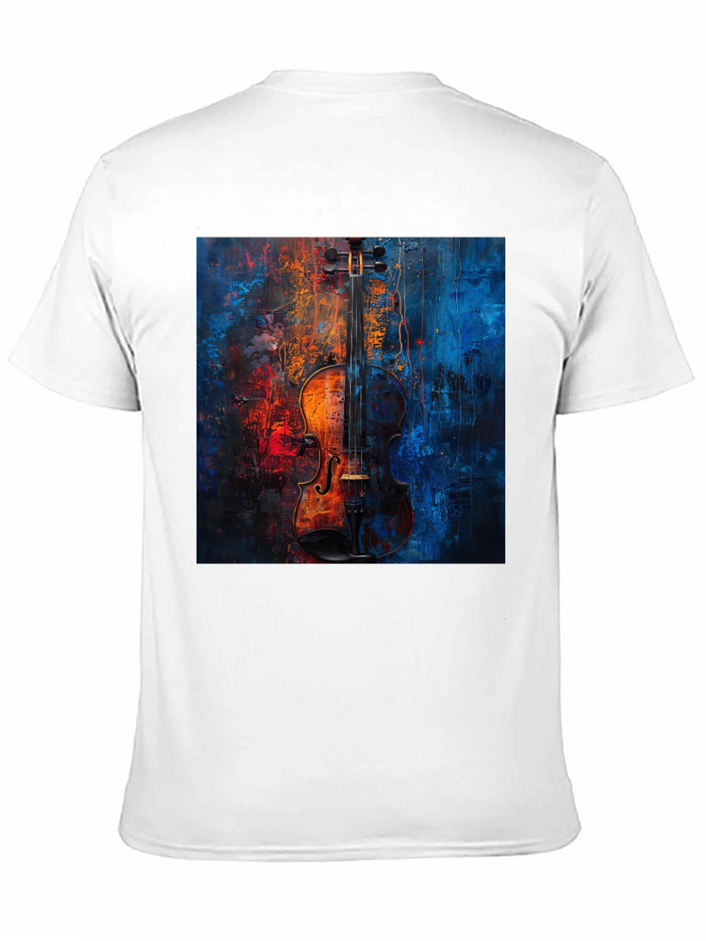 Violin Art Graphic Tee - Musical Expression