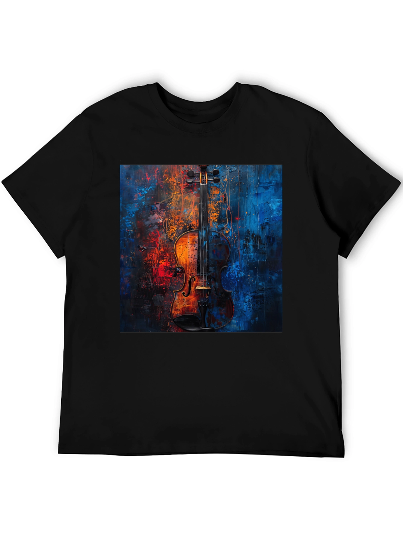 Violin Art Graphic Tee - Musical Expression