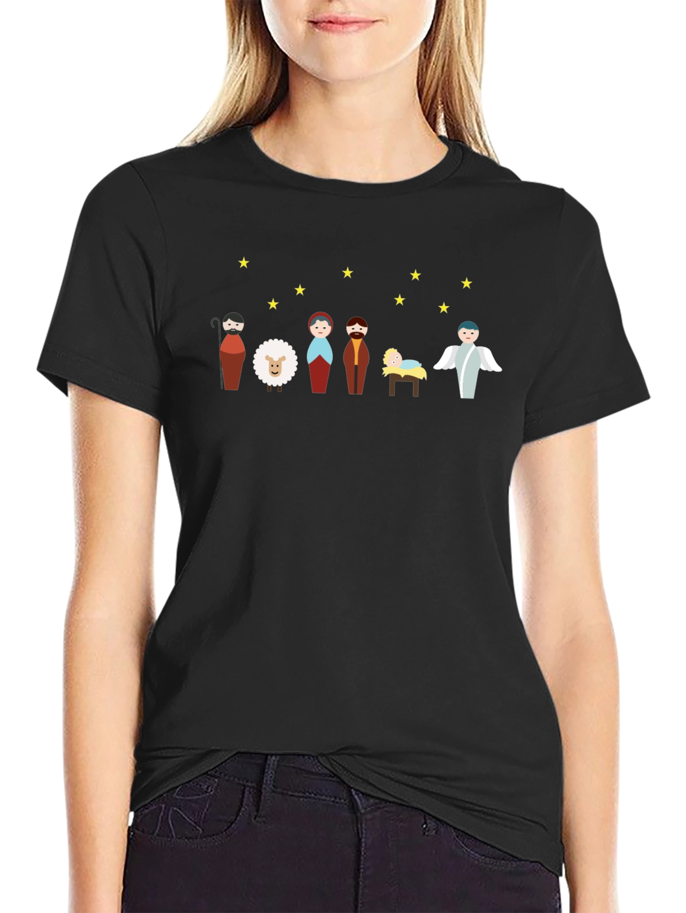 Nativity Scene Graphic T-Shirt