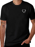 Black Giraffe Heart T-Shirt