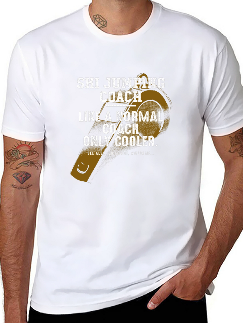 Ski Jumping Coach T-Shirt - Cool Coach Gift