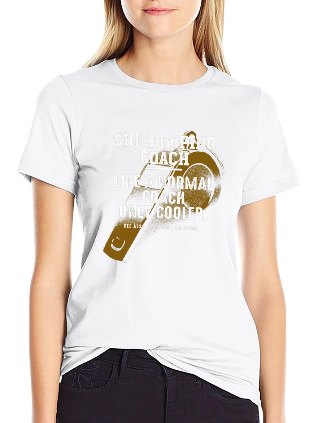 Ski Jumping Coach T-Shirt - Cool Coach Gift