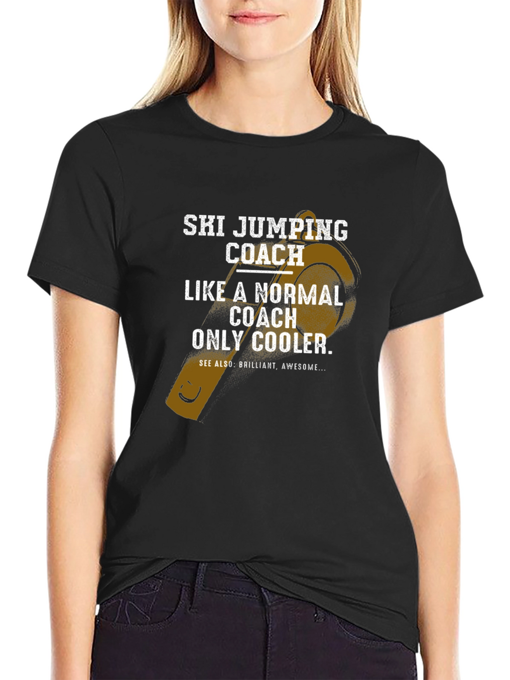 Ski Jumping Coach T-Shirt - Cool Coach Gift
