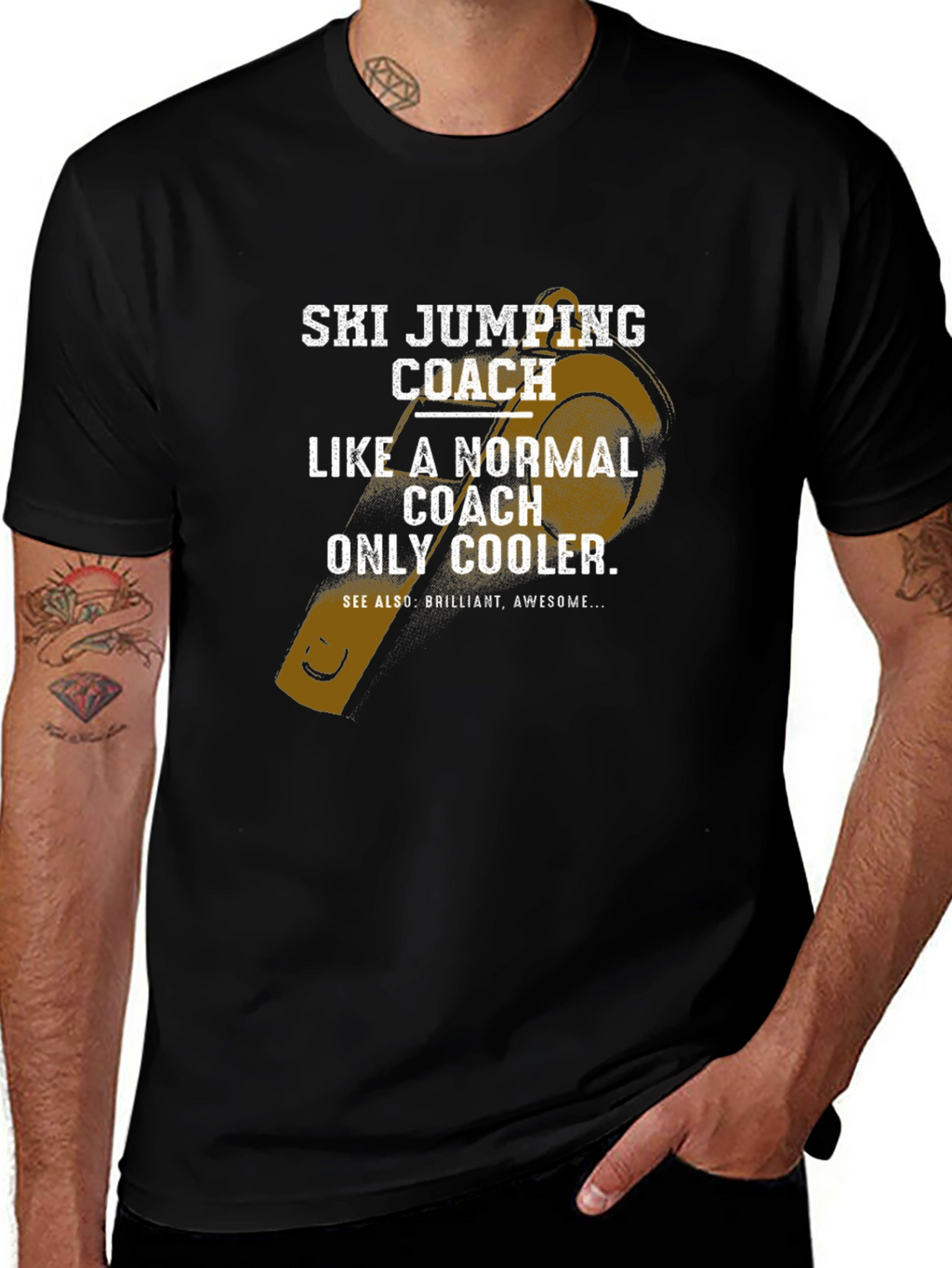 Ski Jumping Coach T-Shirt - Cool Coach Gift