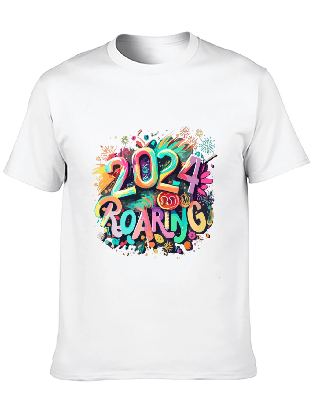 Roaring 2024 T-Shirt: New Year Celebration Tee