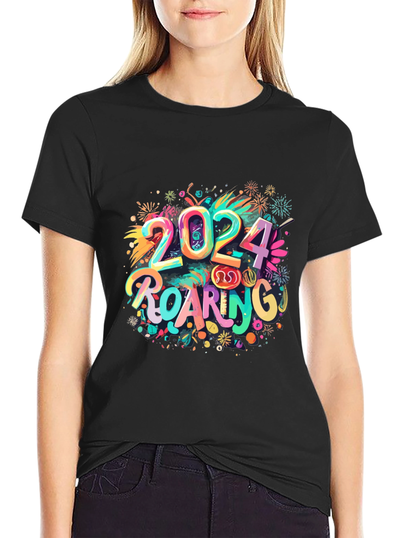 Roaring 2024 T-Shirt: New Year Celebration Tee