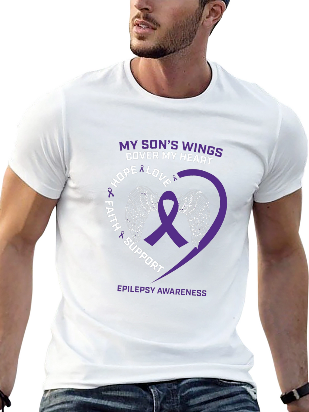 Epilepsy Awareness T-Shirt: My Sons Wings