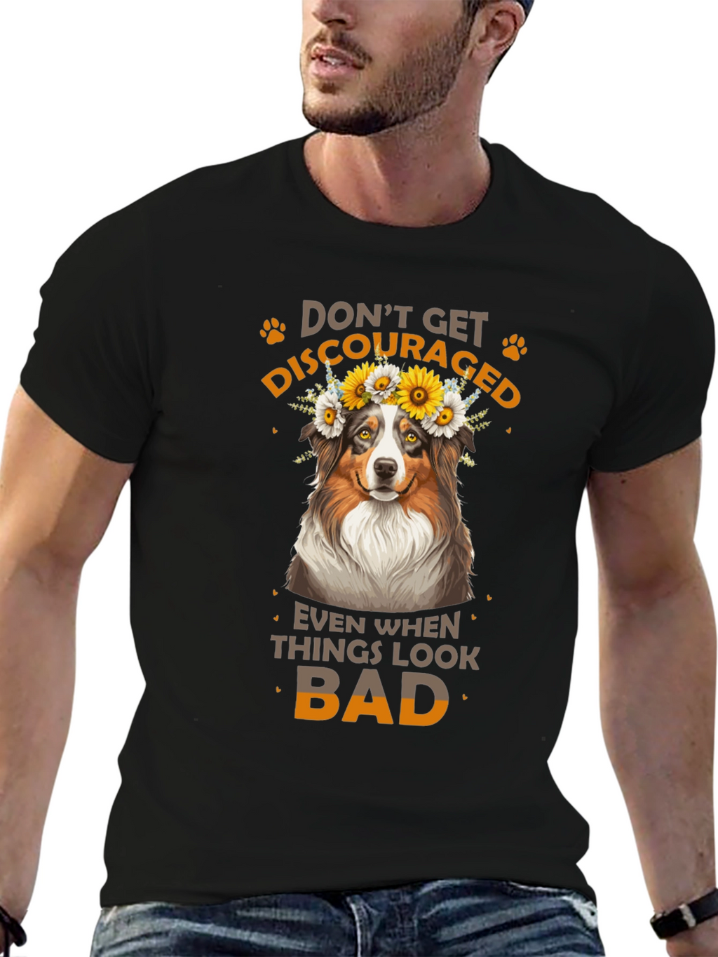 Dont Get Discouraged Dog T-Shirt