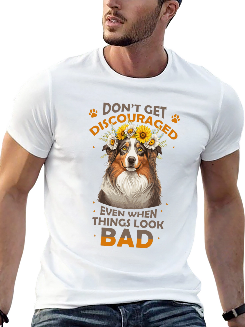 Dont Get Discouraged Dog T-Shirt