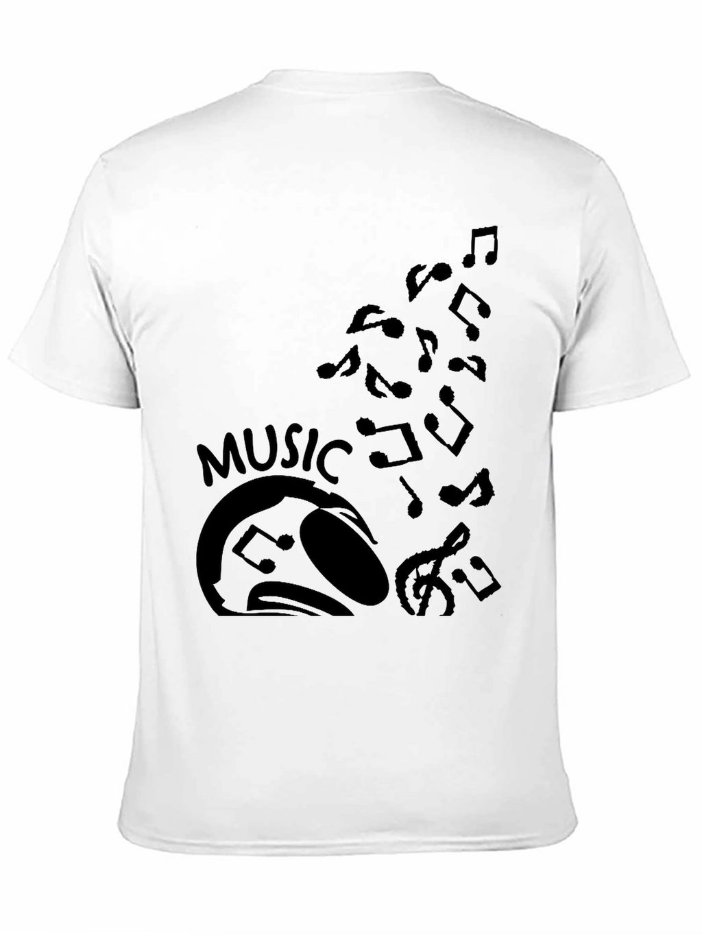 Music Lover Graphic T-Shirt - Black