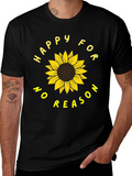 Happy For No Reason Sunflower Graphic Tee