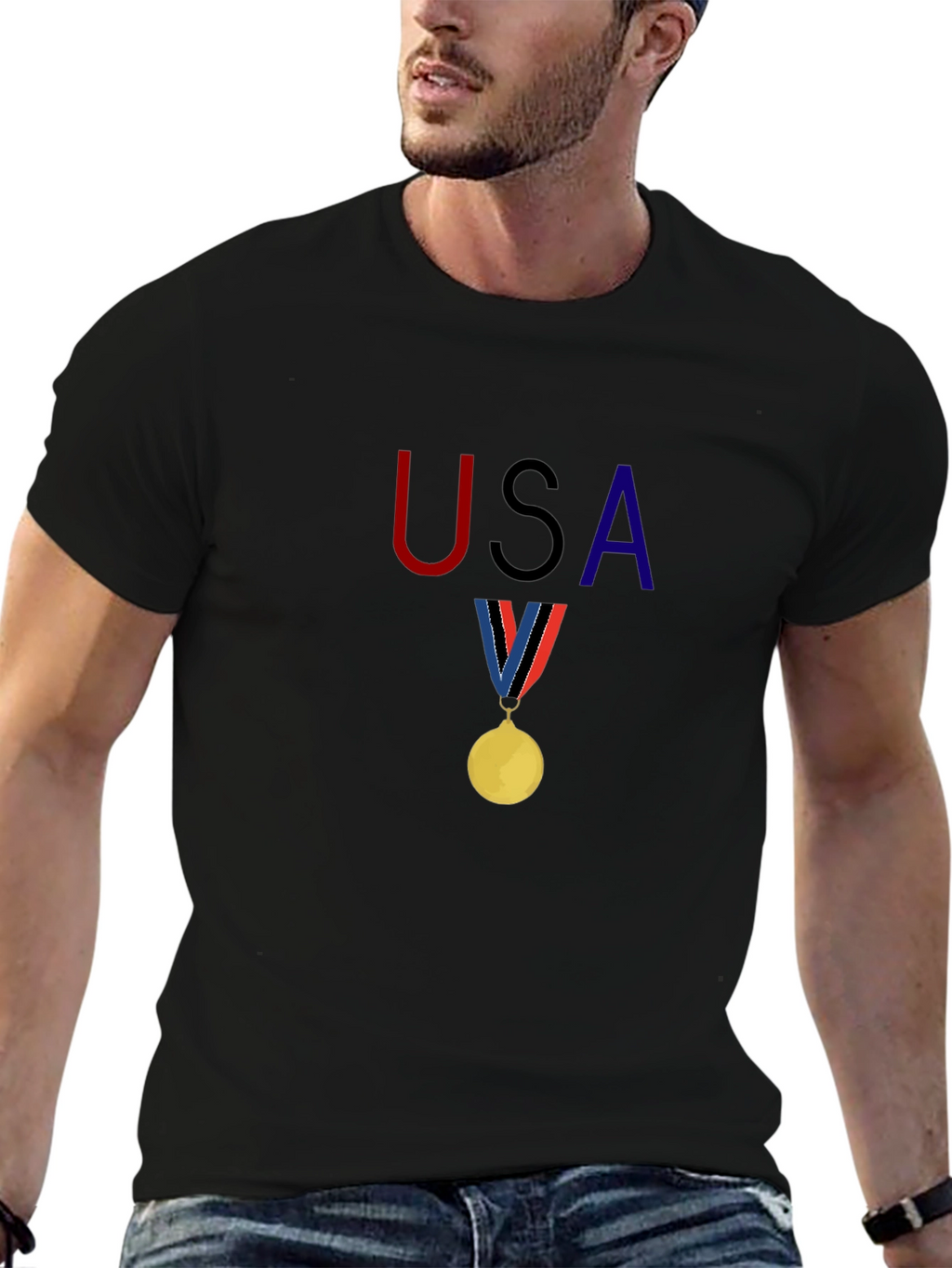 USA Olympic Medal Graphic Tee