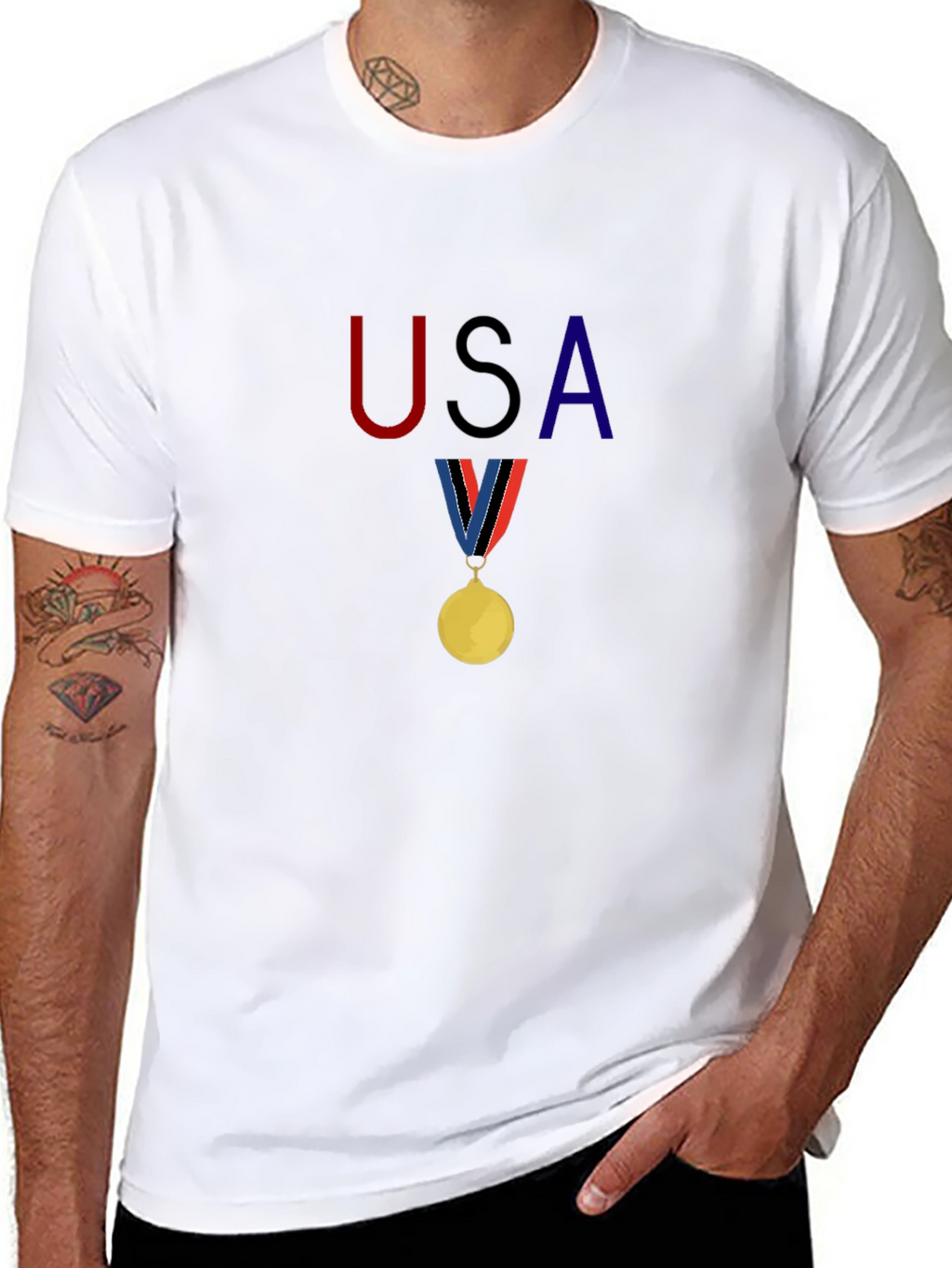 USA Olympic Medal Graphic Tee
