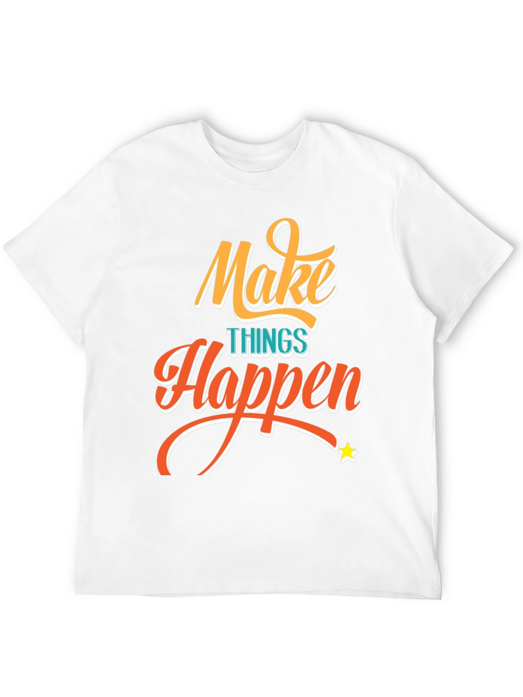Make Things Happen Graphic Tee - Black T-Shirt