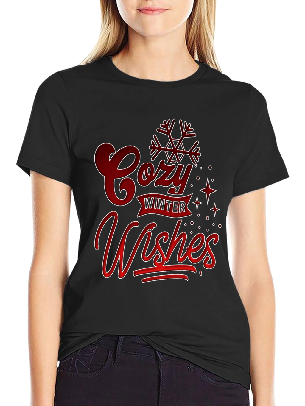 Cozy Winter Wishes Graphic T-Shirt