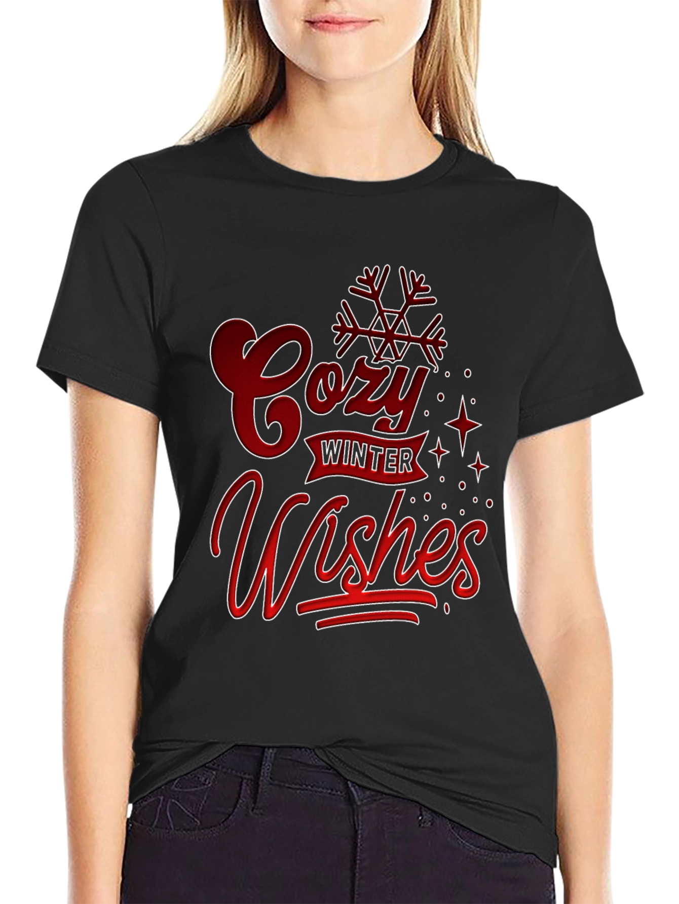 Cozy Winter Wishes Graphic T-Shirt