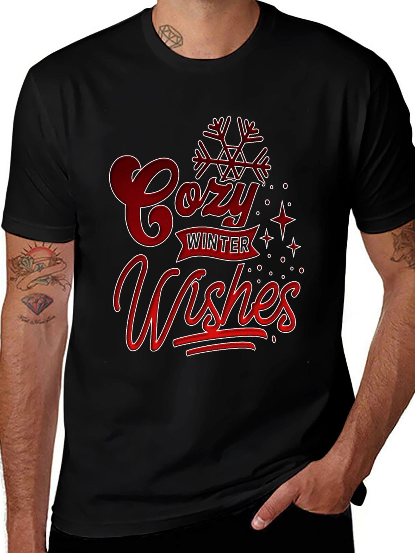 Cozy Winter Wishes Graphic T-Shirt