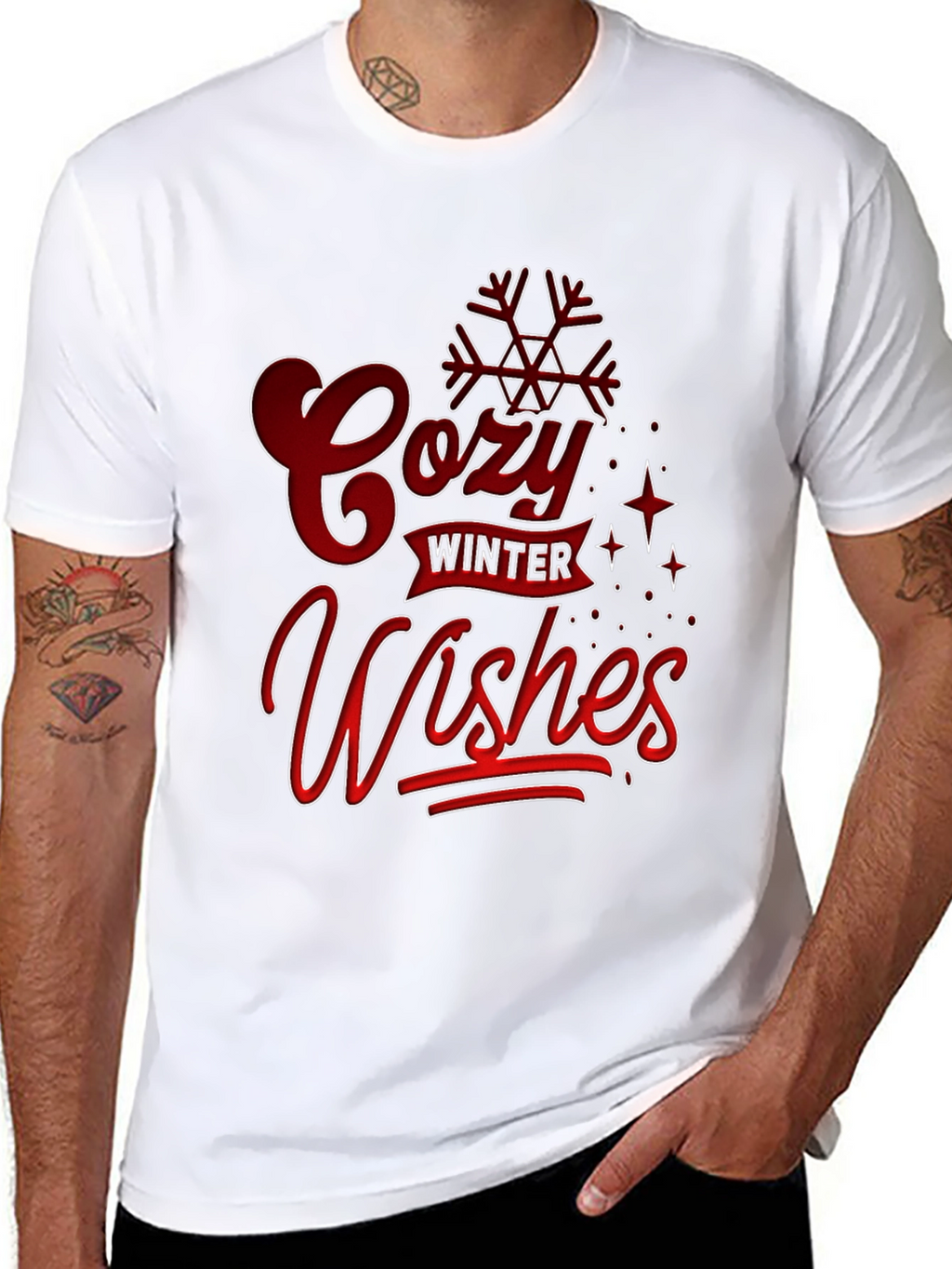 Cozy Winter Wishes Graphic T-Shirt