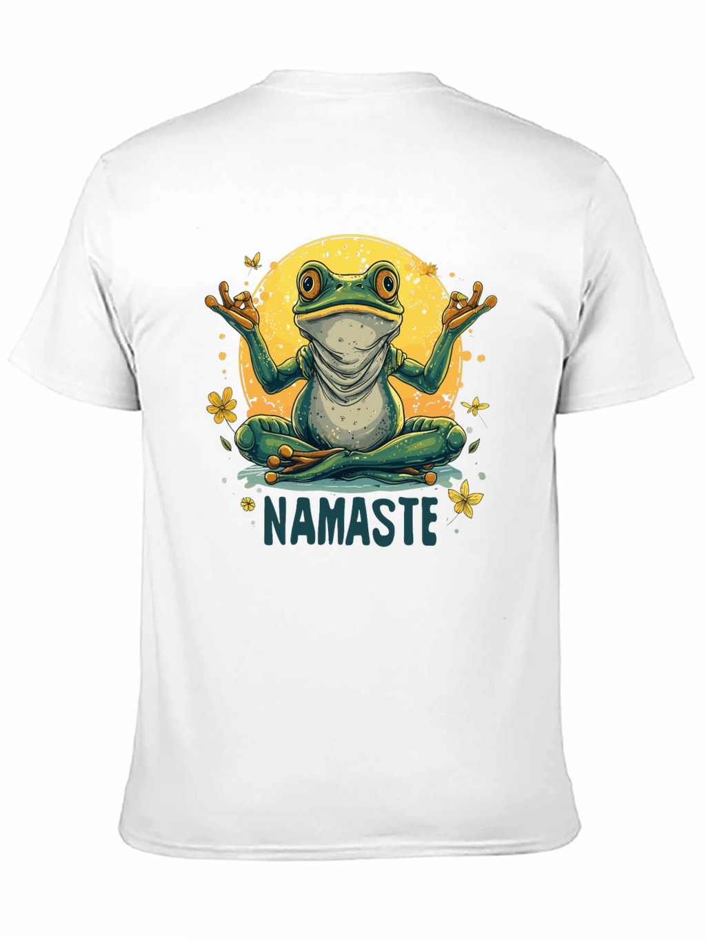 Namaste Yoga Frog Graphic Tee - Relaxed Fit