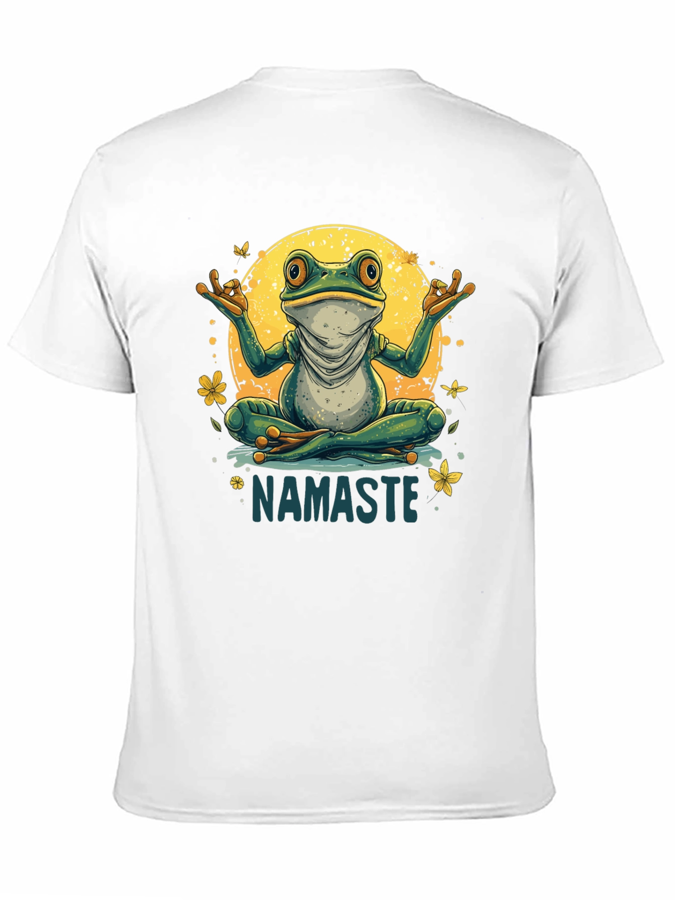 Namaste Yoga Frog Graphic Tee - Relaxed Fit