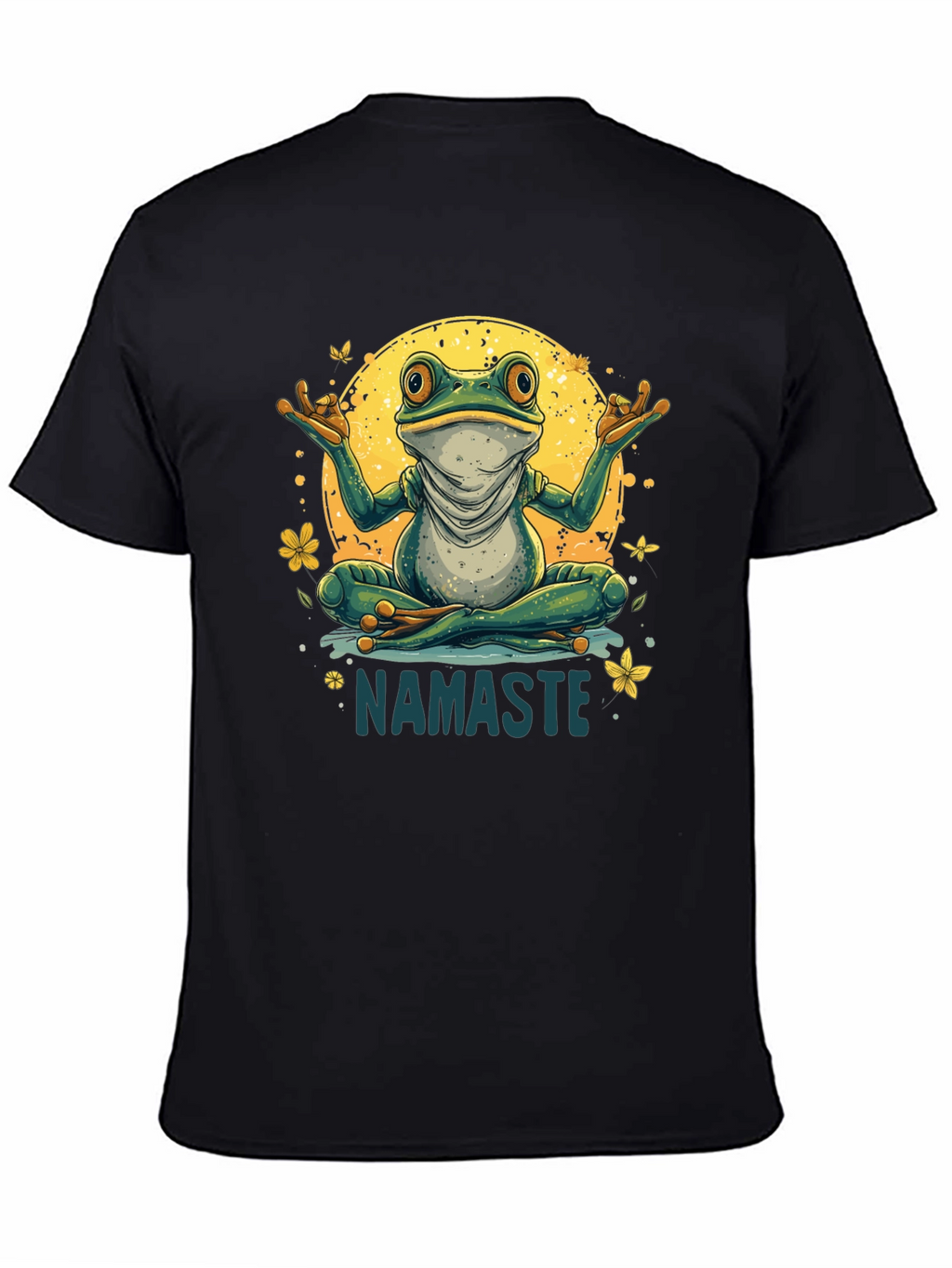 Namaste Yoga Frog Graphic Tee - Relaxed Fit