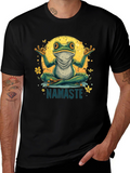 Namaste Yoga Frog Graphic Tee - Relaxed Fit