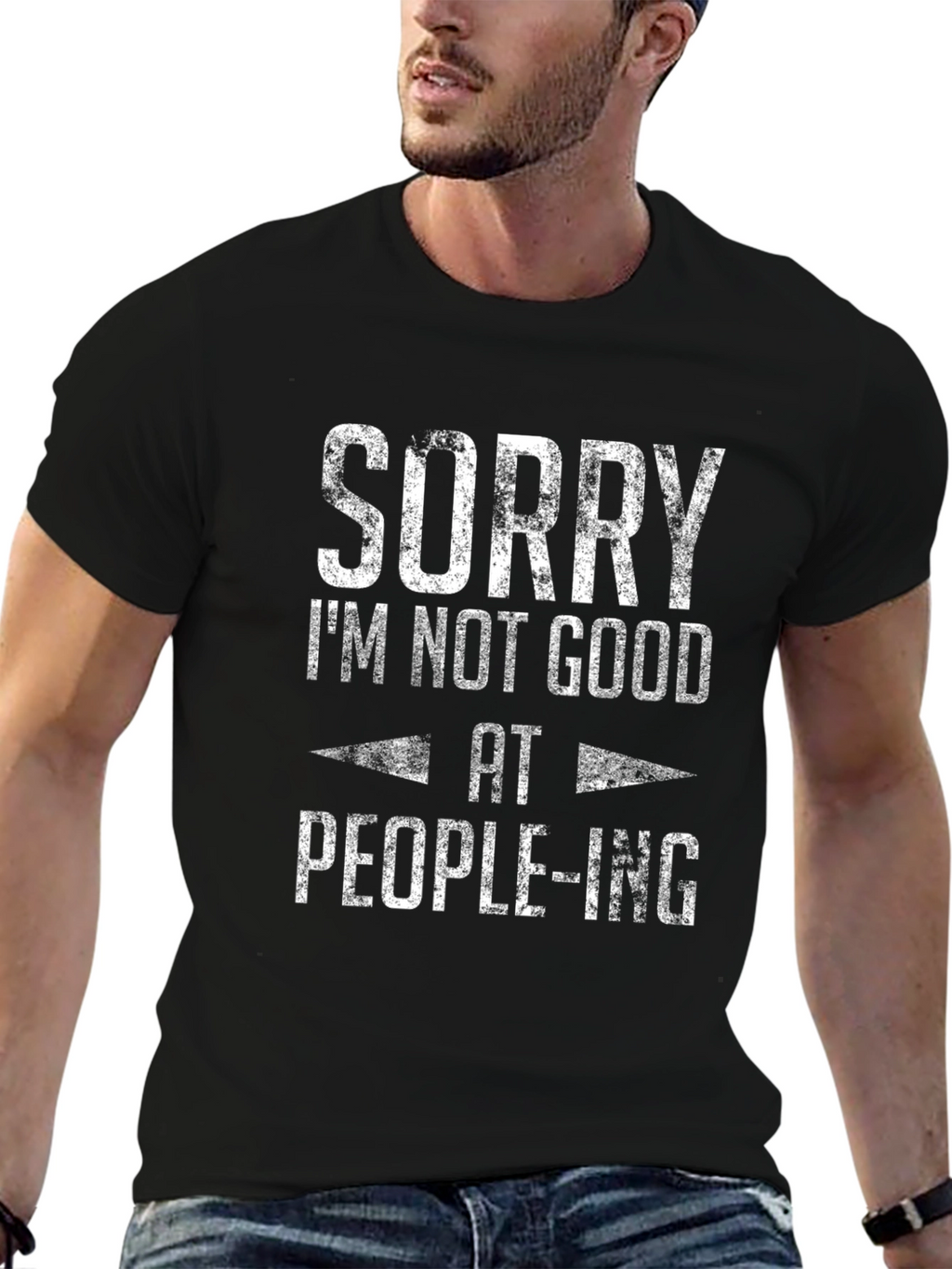 Sorry Im Not Good At People-ing Graphic Tee
