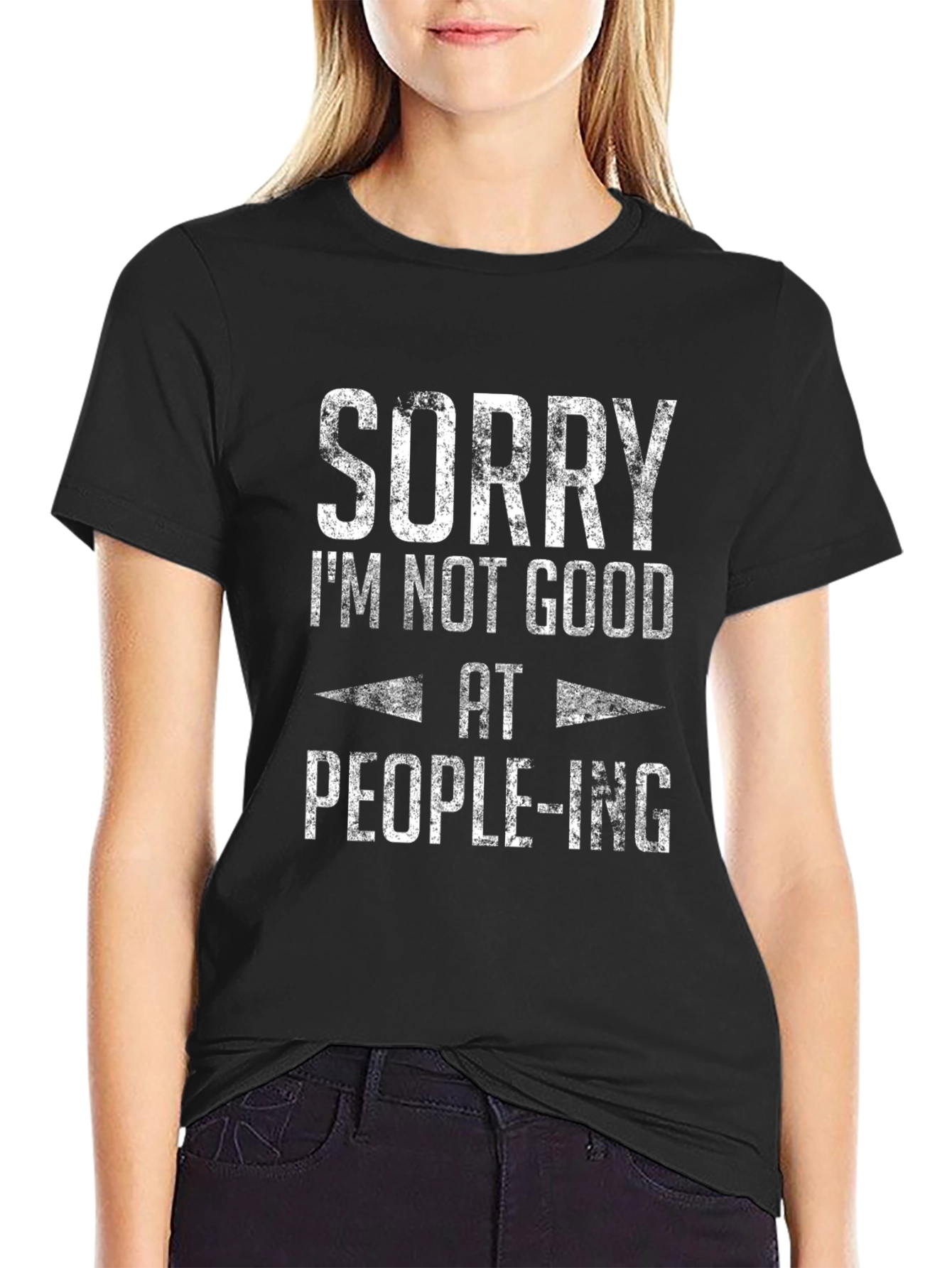 Sorry Im Not Good At People-ing Graphic Tee