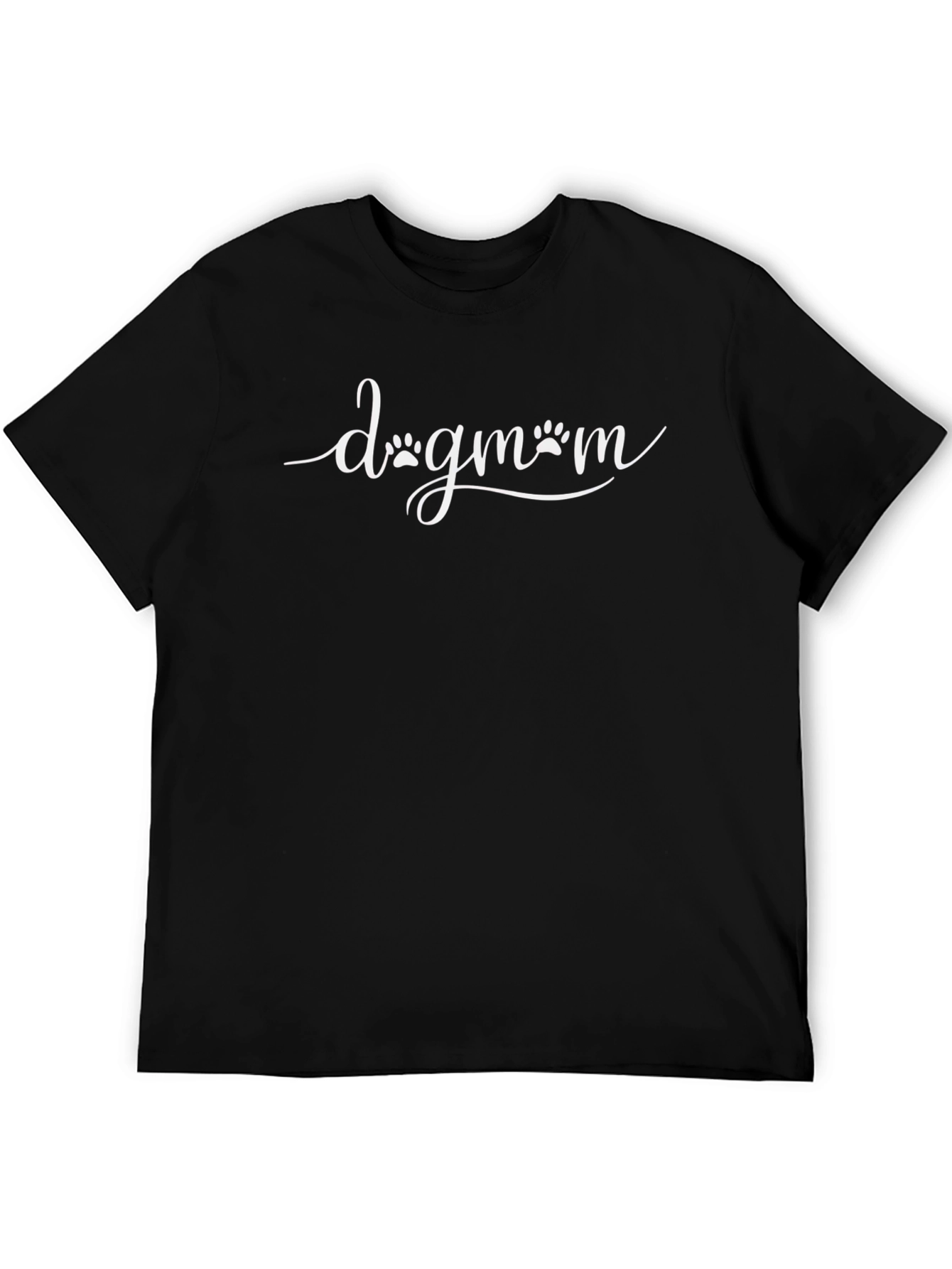 Dog Mom Graphic Tee - Black Cotton Comfort