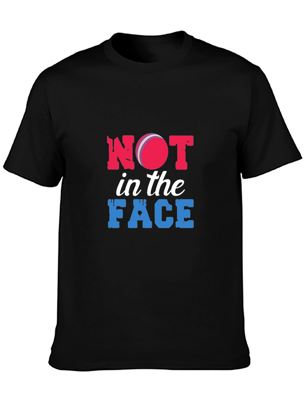 Not in the Face Black Graphic Tee