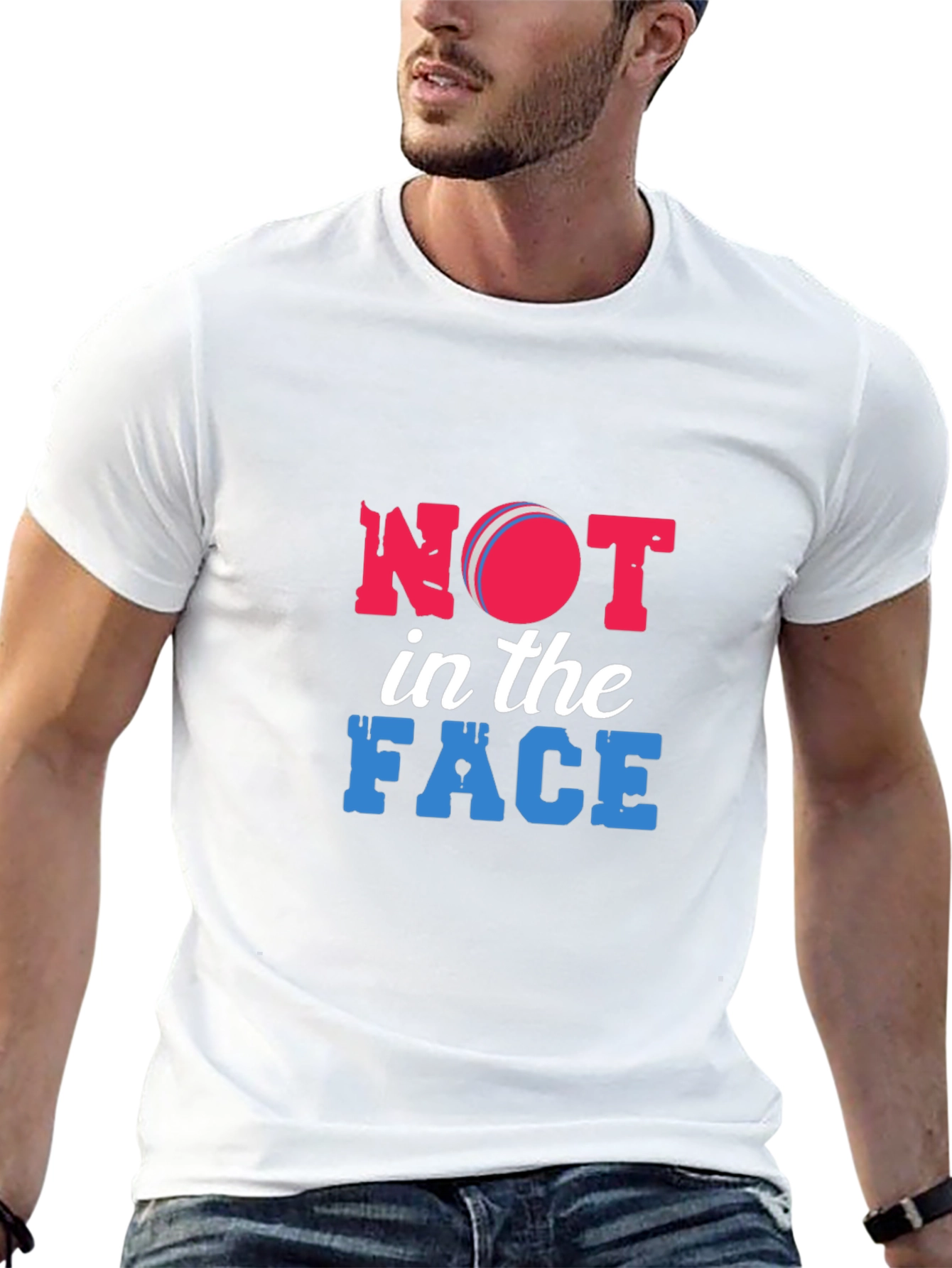Not in the Face Black Graphic Tee
