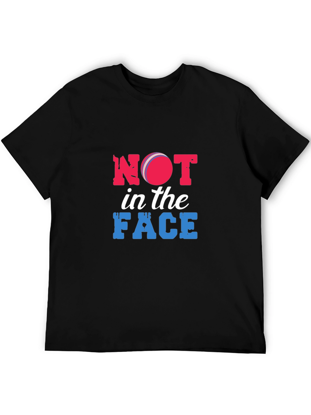 Not in the Face Black Graphic Tee