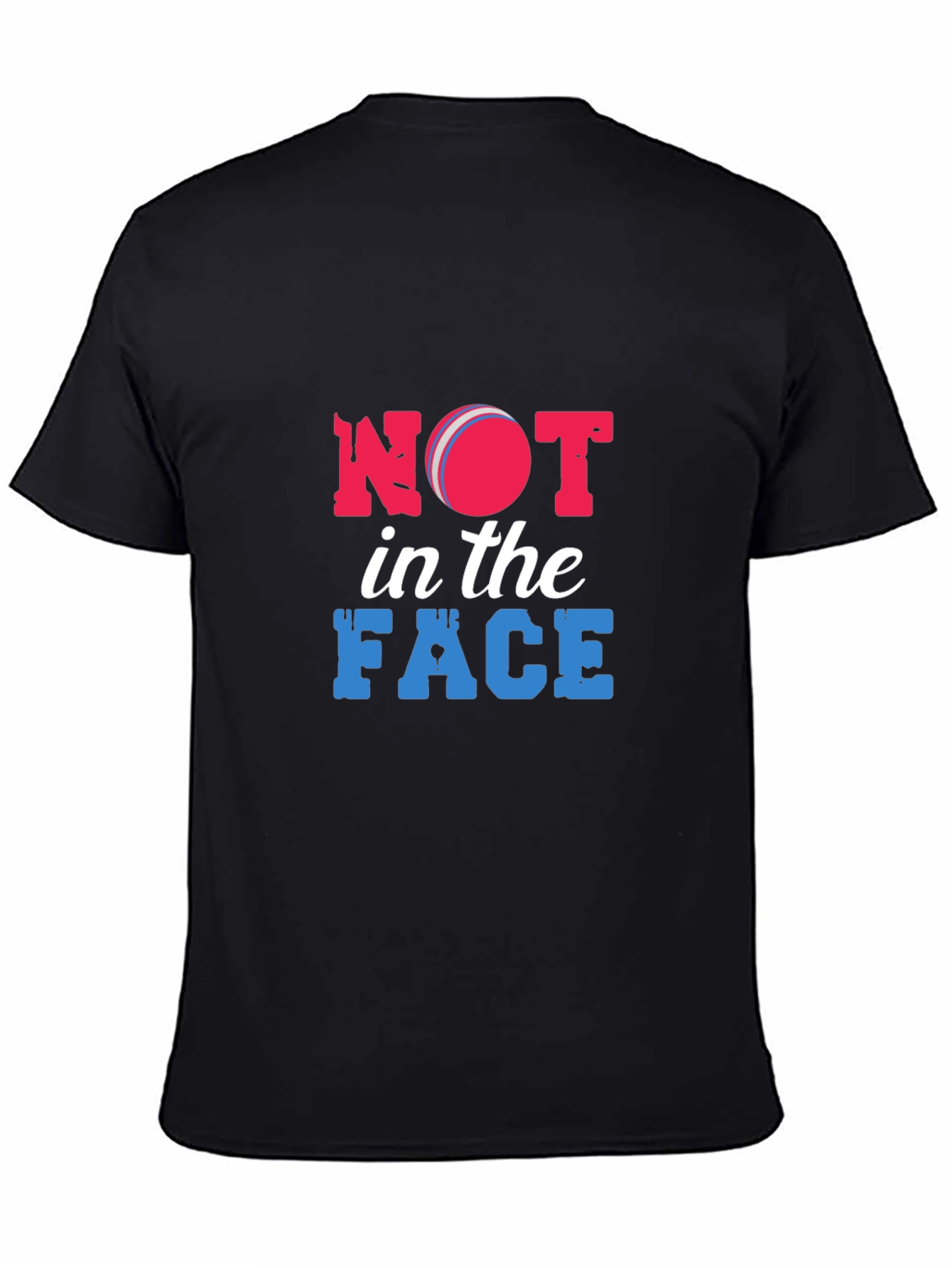 Not in the Face Black Graphic Tee