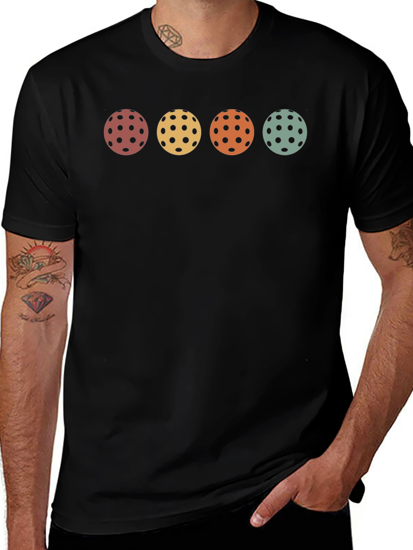 Retro Pickleball Balls T-Shirt