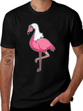 Bride Flamingo Graphic Tee - Black T-Shirt