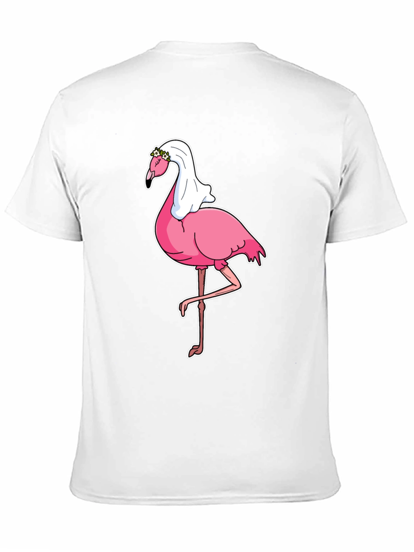 Bride Flamingo Graphic Tee - Black T-Shirt