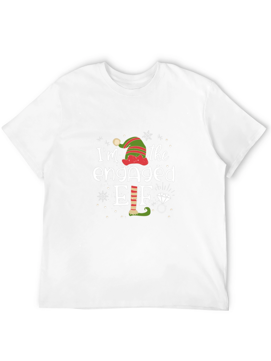 Engaged Elf Graphic Tee - Christmas Holiday Shirt