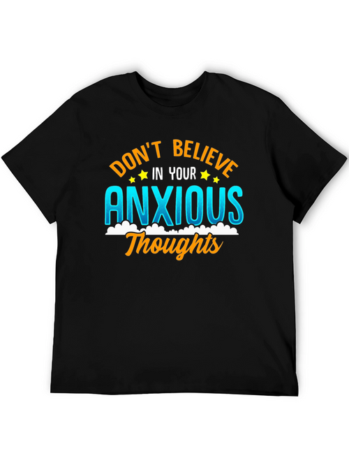 Anxious Thoughts Graphic Tee - Mental Health Awareness T-Shirt