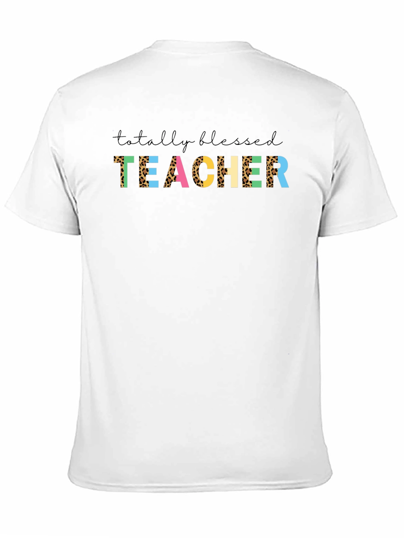 Totally Blessed Teacher Graphic Tee - Black