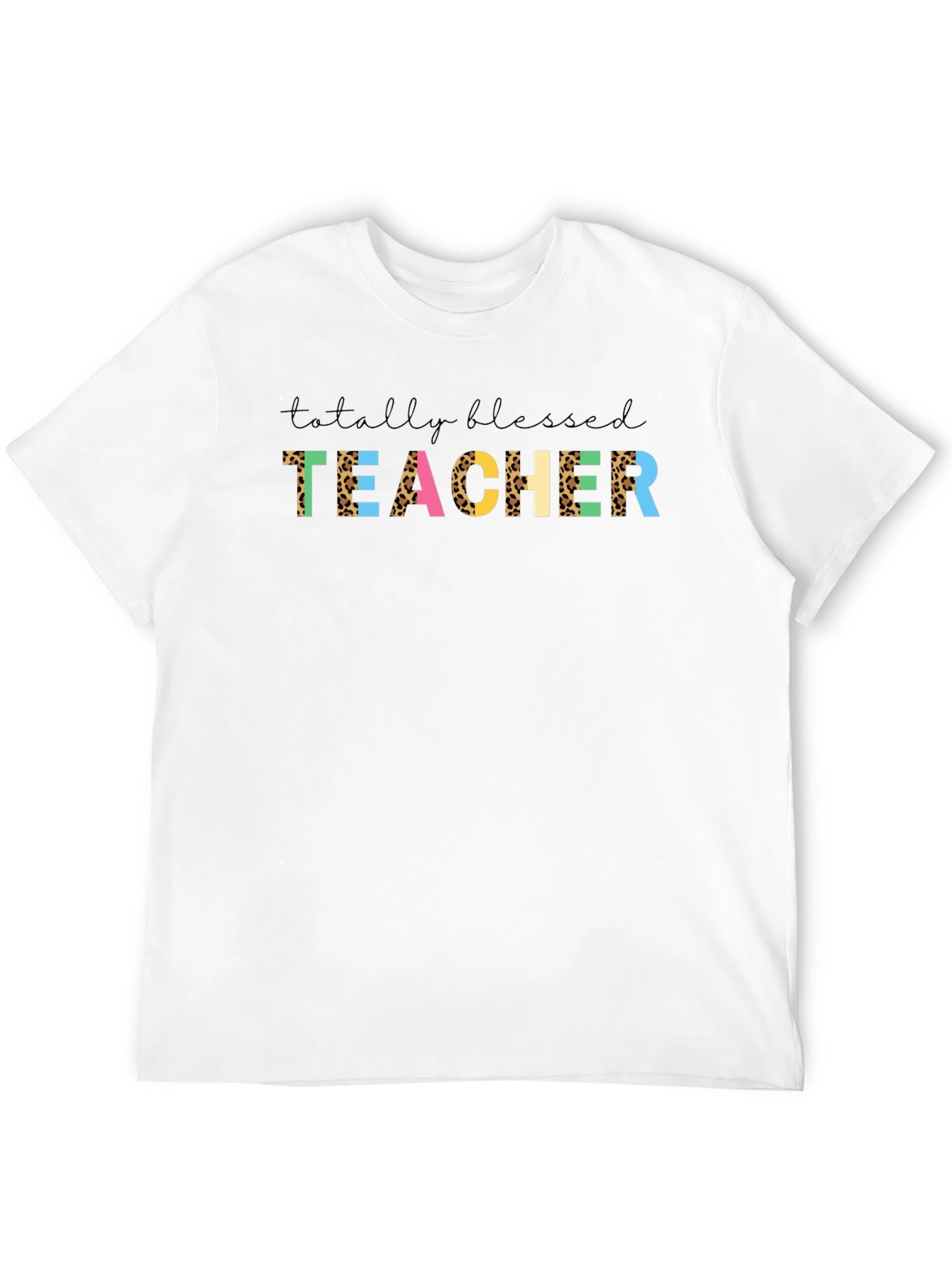 Totally Blessed Teacher Graphic Tee - Black