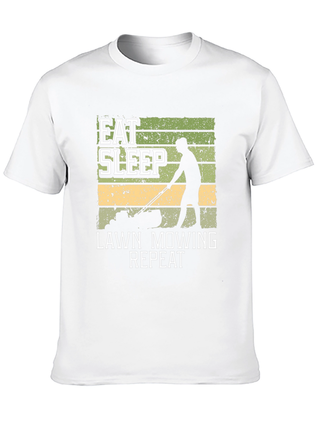 Eat Sleep Lawn Mowing Repeat Graphic Tee