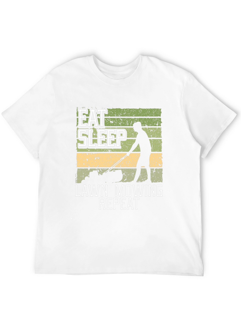 Eat Sleep Lawn Mowing Repeat Graphic Tee