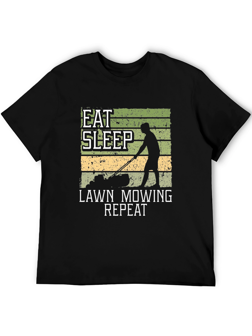 Eat Sleep Lawn Mowing Repeat Graphic Tee