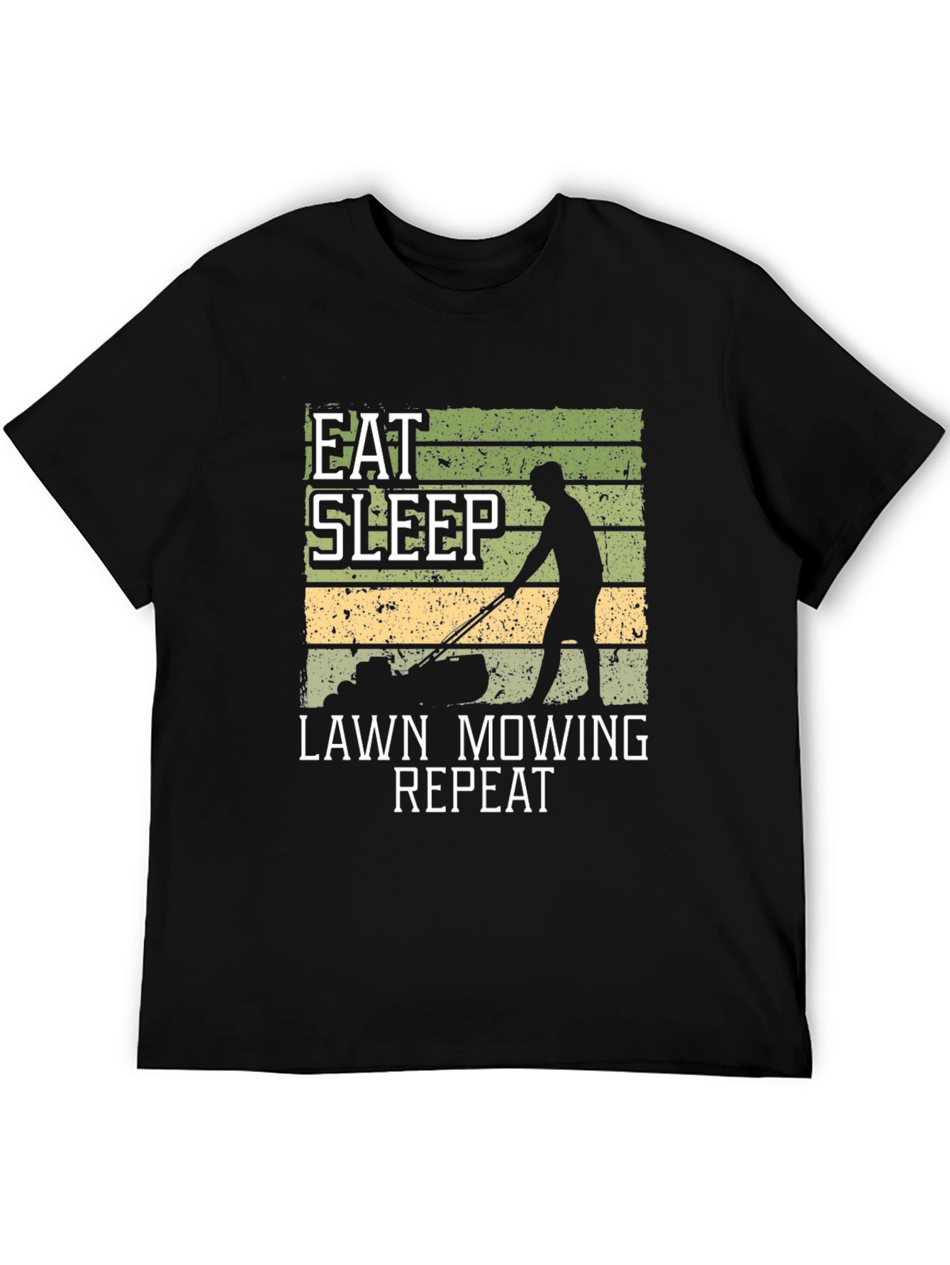 Eat Sleep Lawn Mowing Repeat Graphic Tee